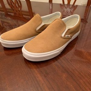 Vans Slip Ons Brown Suede